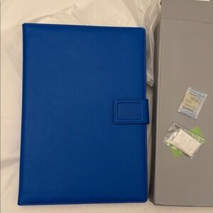 Things Remembered Pebble Grain Journal- LARGE- BLUE NEW IN BOX
